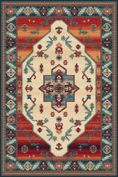 Agnella gyapjú szőnyeg isfahan tereus emerald - 200 x 300 cm
