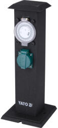 TOYA Priză de exterior, stâlp din oțel, IP44, 2×230 V (YT-81276)