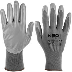 NEO TOOLS mănuși de lucru, poliester cu acoperire din PU, 4131X, mărimea 9 (97646K9)
