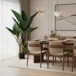  Planta artificiala Alocasia cu frunze late, 3 trunchiuri, 160 cm (AT1CT-IM1P-PL1D-CY3106)