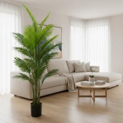  Palmier Areca artificial decorativ, 25 frunze, 190 cm, verde (AT1CT-IM1P-PL1D-YSWK109)