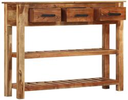 vidaXL Dulap cu 3 sertare, 110x30x80 cm, lemn masiv GartenMobel Dekor (246158) Comoda
