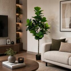  Planta artificiala Ficus Lyrata 180 cm, verde, cu ghiveci inclus (AT1CT-IM1P-PL1D-QYR2180)