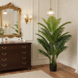  Palmier Areca artificial decorativ, 15 frunze, 150 cm, verde (AT1CT-IM1P-PL1D-YSWK105)