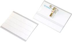 DONAU Ecuson orizontal Donau, 90 x 57 mm, cu ac si clip, 50 bucati/cutie (DN100963)