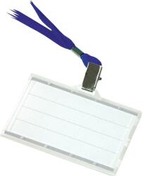 DONAU Ecuson orizontal Donau, 85 x 50 mm, cu snur albastru, 50 bucati/cutie (DN100962)