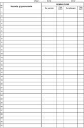  Condica de prezenta, A4, 50 file, fata-verso, 3 bucati/set (TI117173) - forit