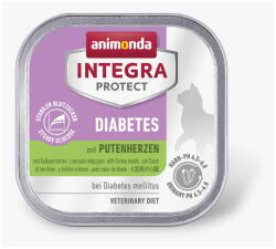Animonda | Integra Protect Diabetes | diétás alutálcás nedves eledel cukorbetegség esetére felnőtt macskáknak, pulykaszív ízesítéssel - 100 g