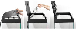 AQUAEL | OPTI Set 240 Black 2.0 | komplett akváriumszett - fekete, 240 l, 121 × 41 × 51cm