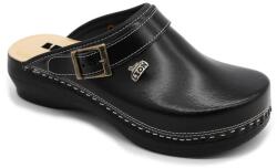 LEON PU101 LEON Comfort női bőr klumpa (LEON98-fekete-zart-41)