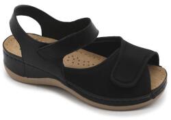 LEON 934 LEON Comfort női bőr szandál (LEON3726-fekete37SZH)