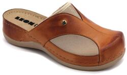 LEON 912 LEON Comfort női bőr klumpa (LEON1069-barna-41)