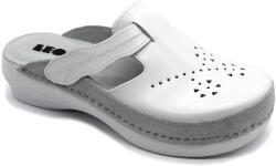 LEON PU156 LEON Comfort női bőr klumpa (LEON152-feher-37)