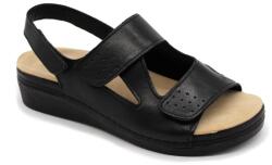 LEON 5020 LEON Comfort női bőr szandál (LEON3592-fekete-38)
