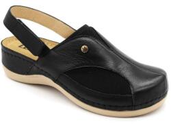 LEON 913 LEON Comfort női bőr szandál (LEON1087-fekete-36)