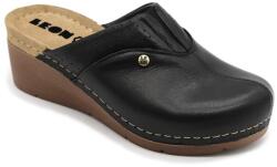 LEON 1002 LEON Comfort női bőr klumpa (LEON437-fekete-37)