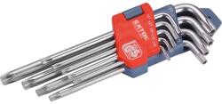 Extol torx kulcs klt. , CV. ; 9db, lyukas, T10, 15, 20, 25, 27, 30, 40, 45, 50, bliszteren (6601)