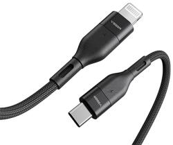 VEGER Cablu Date si Incarcare pentru Iphone, VEGER, Type-C la Lightning , 3A Fast Charge, 1.2m Negru (6970453554587)