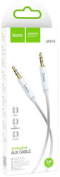 hoco. premium product Cablu audio, auxiliar, stereo, Jack 3.5 mm, universal, fir impletit din nailon, 2m, HOCO UPA19, Alb (6931474759900)