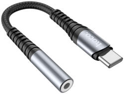 hoco. premium product Cablu Audio Adaptor Type-C la Jack 1.2cm, Hoco (LS33), Grey (6931474761163)