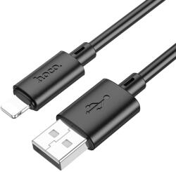 hoco. premium product Cablu de date si incarcare, Hoco X88, USB la Lightning, 2.4A, 1m, Negru (6931474783301)