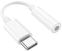 hoco. premium product Adaptor audio universal cu mufa USB-C la Jack 3.5mm, Alb, Hoco LS35 (6931474790767)