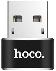 hoco. premium product Adaptor USB to Type-C Hoco, Aluminiu, Incarcare si transfer, Black (6957531064138)