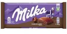 Milka Ciocolata Lapte Si Crema Alune 90 G