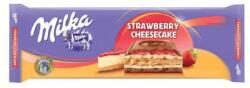 Milka Ciocolata Cheesecake Capsuni 300 G