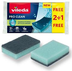 Vileda Pro Clean mosogatószivacs, 3 db (179248) (179248)
