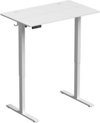 HomCom Birou Reglabil Electric cu 3 Memorii, Display LED, Orificiu Cabluri, PAL, 100x60x72-118 cm, Alb | Aosom Romania (838-639V90WT)