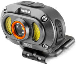 NEBO NEB-HLP-0045-H MYCRO 900+ fej- és sapkalámpa, 900 lumen, 7 világítási mód, akkumulátor, víz- és ütésálló (NEB-HLP-0045-H) - tipparuhaz