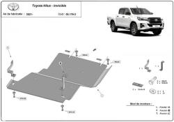 Scut Protection Scut diferential si reductor Toyota Hilux Invincible 2021 - 2023