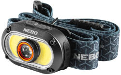 NEBO NEB-HLP-1005-G MYCRO 500 fejlámpa, 500-30 lumen, újratölthető, IPX4, állítható dőlésszög (NEB-HLP-1005-G__H_)