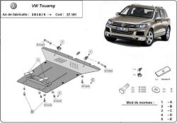 Scut Protection Scut auto metalic Volkswagen Touareg 2010 - 2018