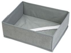 Bewello Szövet tárolódoboz - 30 x 26 x 10 cm - szürke (GLB_BW2075)