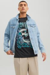 Jack & Jones Jack & Jones, Farmerdzseki fedőlapos zsebekkel, Világoskék, M (12223612-BLUE-DENIM-M)