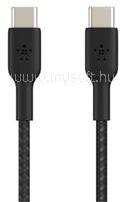 Belkin BOOSTCHARGE PRO adatkábel Type-C - Type-C, 15cm, FEKETE (CAB004BT0MBK) (CAB004BT0MBK)