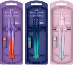 Faber-Castell Stream Flow precíziós gyorsállítós körző készlet vegyes színek