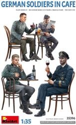 MiniArt Figurine hobby MiniArt Militari: Soldați - Soldați germani la cafenea din Al Doilea Război Mondial (4 figurine, 2 mese, 4 scaune) (MNA35396)