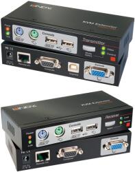 LINDY Extender KVM Lindy Combo 300, USB / PS2, Black (39378)