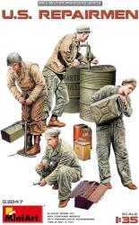 MiniArt Figurine hobby MiniArt Militare: Soldați - Tehnicieni americani din Al Doilea Război Mondial (4 figurine) (MNA53047)