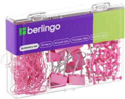 Berlingo irodaszer készlet, rózsaszín, 120 részes (353631)