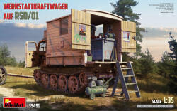 MiniArt Model asamblabil MiniArt Militar: Automobile - Vehicul german mobil de reparații Werkstattkraftwagen pe bază de RSO/01 (MNA35491)