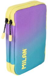 MILAN Penar cu instrumente de scris Milan Sunset - Turcoaz, 2 fermoare (52590) Penar