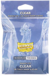  Dragon Shield Standard size Perfect fit Thick Inner Clear (100 Sleeves) (5706569130046)