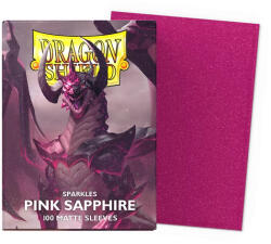  Dragon Shield Sleeves - Matte Standard size - Pink Sapphire (100 Sleeves) (5706569110611)