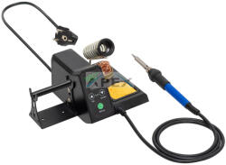 Somogyi Elektronic FPA60W digitális forrasztópáka állomás, hőfokszabályozós, 180-480°C, 60 W-os kerámia fűtőbetét, kalibrálható, tartozék tisztító szivacs és rézforgács - webmuszaki