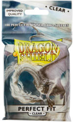  Dragon Shield Standard Perfect Fit Sleeves - Clear/Clear (100 Sleeves) (5706569130015)