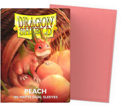  Dragon Shield Standard Matte Dual Sleeves - Peach Piip (100 Sleeves) (5706569150532)